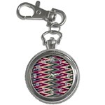 Pattern Zigzag Stripe Design Key Chain Watches