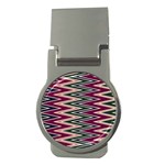 Pattern Zigzag Stripe Design Money Clips (Round) 