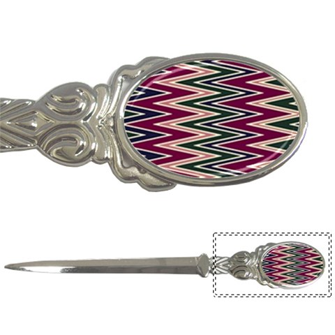 Pattern Zigzag Stripe Design Letter Opener from ArtsNow.com Front