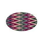 Pattern Zigzag Stripe Design Sticker (Oval)