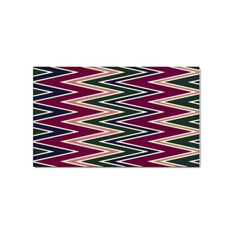 Pattern Zigzag Stripe Design Sticker (Rectangular) from ArtsNow.com Front