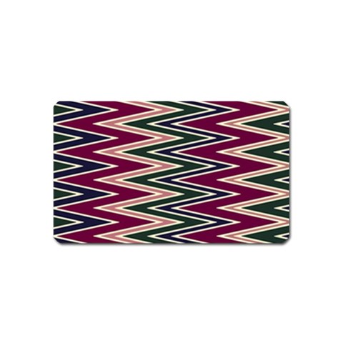 Pattern Zigzag Stripe Design Magnet (Name Card) from ArtsNow.com Front