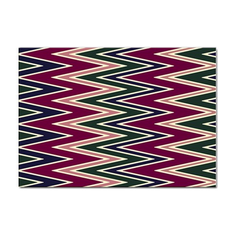 Pattern Zigzag Stripe Design Sticker A4 (10 pack) from ArtsNow.com Front