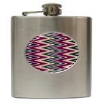 Pattern Zigzag Stripe Design Hip Flask (6 oz)