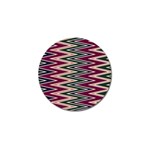 Pattern Zigzag Stripe Design Golf Ball Marker