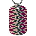 Pattern Zigzag Stripe Design Dog Tag (Two Sides)