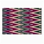 Pattern Zigzag Stripe Design Postcards 5  x 7  (Pkg of 10)