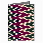 Pattern Zigzag Stripe Design Greeting Card