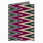 Pattern Zigzag Stripe Design Greeting Cards (Pkg of 8)