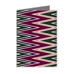 Pattern Zigzag Stripe Design Mini Greeting Card