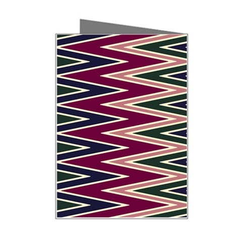 Pattern Zigzag Stripe Design Mini Greeting Card from ArtsNow.com Right