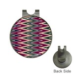 Pattern Zigzag Stripe Design Hat Clips with Golf Markers