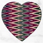 Pattern Zigzag Stripe Design Jigsaw Puzzle (Heart)