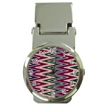 Pattern Zigzag Stripe Design Money Clip Watches