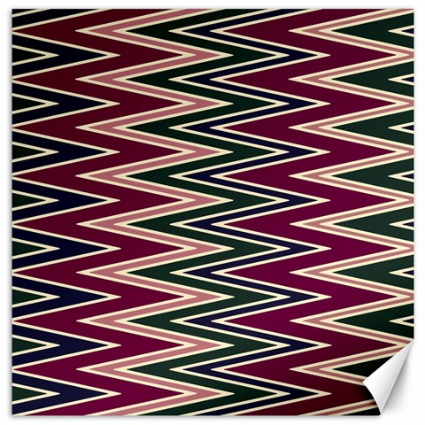 Pattern Zigzag Stripe Design Canvas 12  x 12  from ArtsNow.com 11.4 x11.56  Canvas - 1