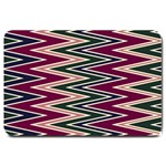 Pattern Zigzag Stripe Design Large Doormat