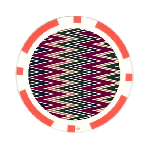 Pattern Zigzag Stripe Design Poker Chip Card Guard from ArtsNow.com Front