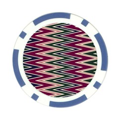 Pattern Zigzag Stripe Design Poker Chip Card Guard from ArtsNow.com Front