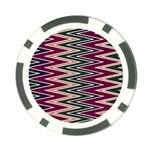 Pattern Zigzag Stripe Design Poker Chip Card Guard