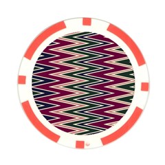 Pattern Zigzag Stripe Design Poker Chip Card Guard from ArtsNow.com Back