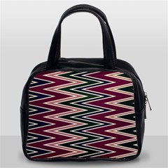 Pattern Zigzag Stripe Design Classic Handbag (Two Sides) from ArtsNow.com Front