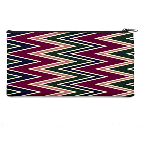 Pattern Zigzag Stripe Design Pencil Cases from ArtsNow.com Back