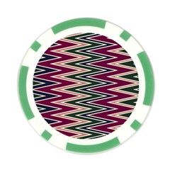 Pattern Zigzag Stripe Design Poker Chip Card Guard (10 pack) from ArtsNow.com Front