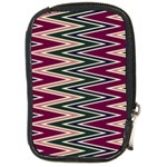 Pattern Zigzag Stripe Design Compact Camera Leather Case