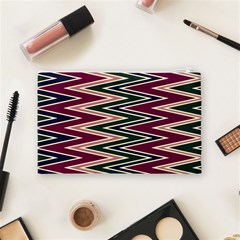 Pattern Zigzag Stripe Design Cosmetic Bag (Medium) from ArtsNow.com Back