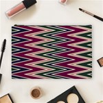 Pattern Zigzag Stripe Design Cosmetic Bag (Large)