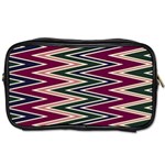 Pattern Zigzag Stripe Design Toiletries Bag (Two Sides)