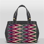 Pattern Zigzag Stripe Design Oversize Office Handbag