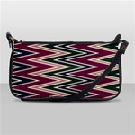 Pattern Zigzag Stripe Design Leather Shoulder Clutch Bag