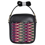 Pattern Zigzag Stripe Design Girls Sling Bag