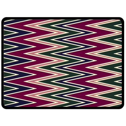 Pattern Zigzag Stripe Design Fleece Blanket (Large) from ArtsNow.com 80 x60  Blanket Front