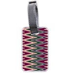 Pattern Zigzag Stripe Design Luggage Tag (two sides)