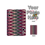 Pattern Zigzag Stripe Design Playing Cards 54 Designs (Mini)