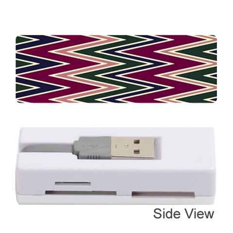 Pattern Zigzag Stripe Design Memory Card Reader (Stick) from ArtsNow.com Front