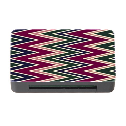 Pattern Zigzag Stripe Design Memory Card Reader with CF from ArtsNow.com Front