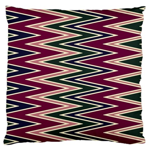 Pattern Zigzag Stripe Design Large Cushion Case (Two Sides) from ArtsNow.com Front