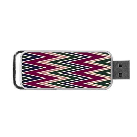 Pattern Zigzag Stripe Design Portable USB Flash (One Side) from ArtsNow.com Front