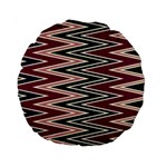 Pattern Zigzag Stripe Design Standard 15  Premium Round Cushions