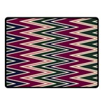 Pattern Zigzag Stripe Design Two Sides Fleece Blanket (Small)