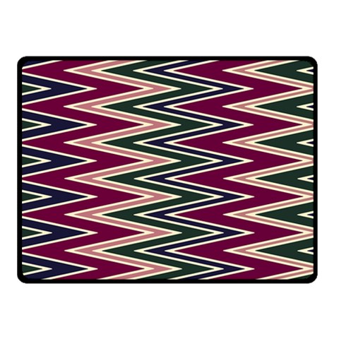 Pattern Zigzag Stripe Design Two Sides Fleece Blanket (Small) from ArtsNow.com 45 x34  Blanket Back