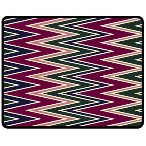 Pattern Zigzag Stripe Design Two Sides Fleece Blanket (Medium) from ArtsNow.com 58.8 x47.4  Blanket Back