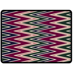 Pattern Zigzag Stripe Design Two Sides Fleece Blanket (Large) from ArtsNow.com 80 x60  Blanket Back