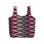 Pattern Zigzag Stripe Design Full Print Recycle Bag (S)