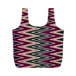 Pattern Zigzag Stripe Design Full Print Recycle Bag (M)