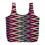 Pattern Zigzag Stripe Design Full Print Recycle Bag (L)