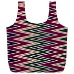 Pattern Zigzag Stripe Design Full Print Recycle Bag (XL)